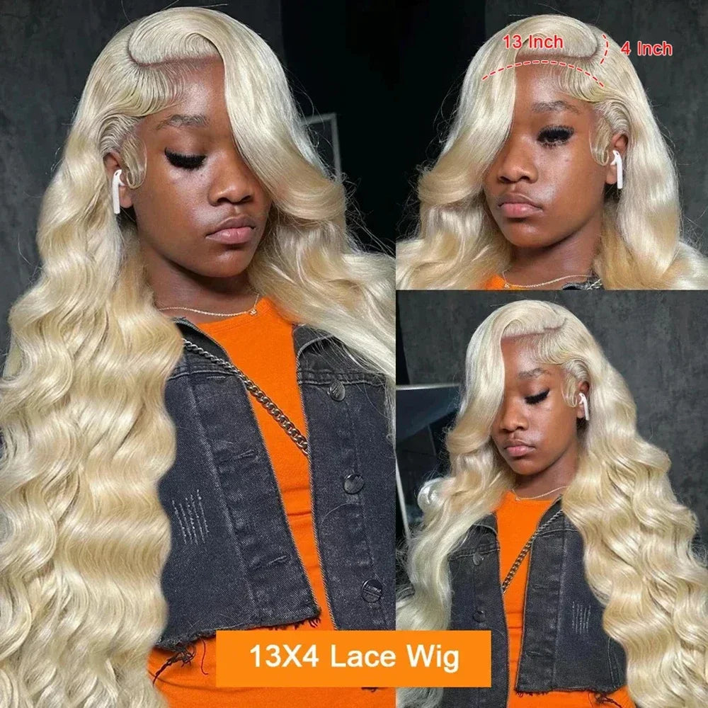 Lafino body wave lace front wig 13x6 13x4 lace front wigs loose body wave 613 honey blonde human lace front wig Brazilian hair
