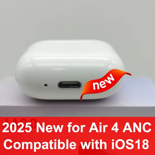 2025 NEW IOS18 ANC Pro 2 Wireless Bluetooth Earbuds Active Noise Cancellation Gaming Handfree Headset Earphone USB-C Type Cable