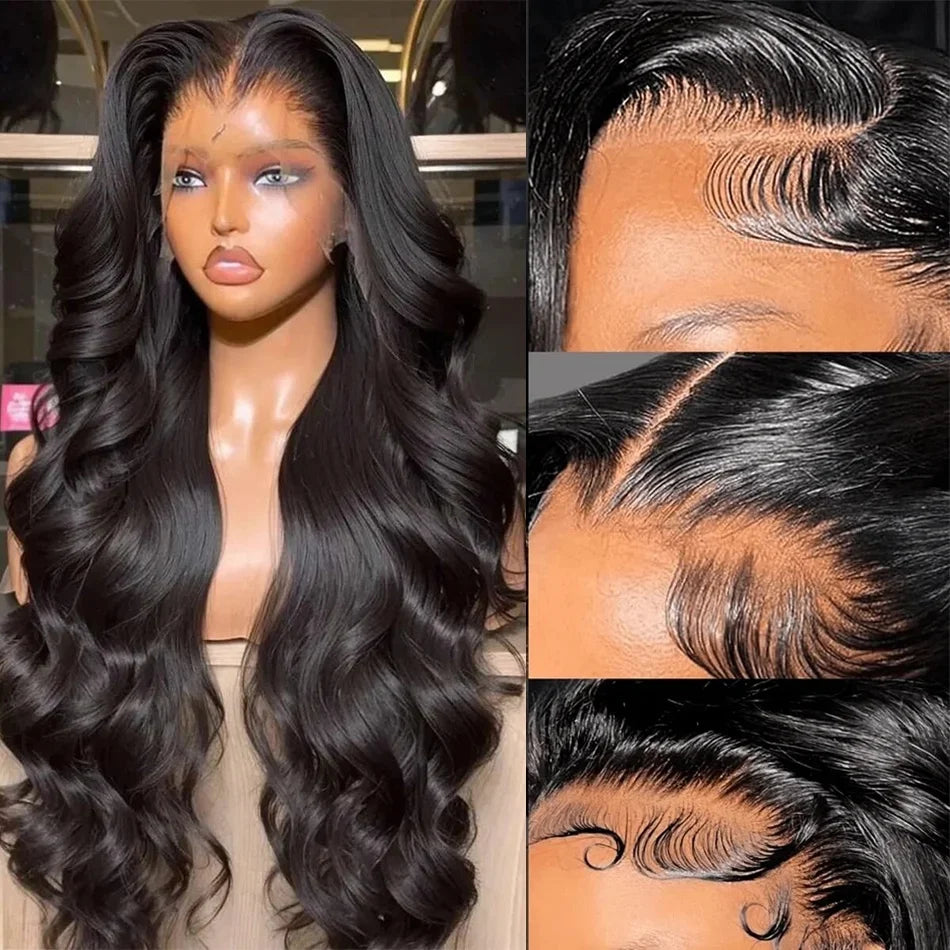 250 Density Body Wave Human Hair Wig 360 13x6 Hd Transparent Lace Front Wig 13x4 Hd Pre Plucked Lace Frontal Hair Wigs For Women