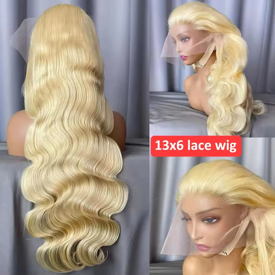 Lafino body wave lace front wig 13x6 13x4 lace front wigs loose body wave 613 honey blonde human lace front wig Brazilian hair
