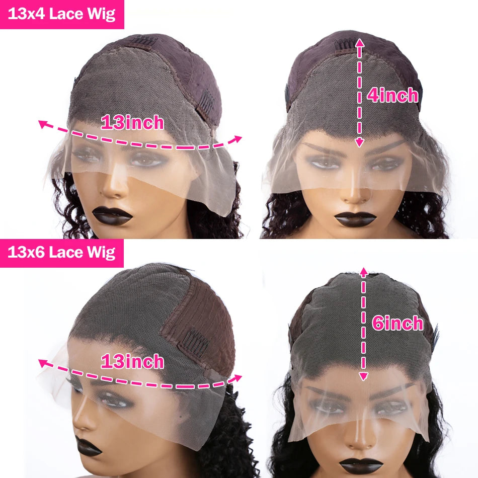 13X6 HD 200% 30 32 Inch Ombre Highlight 1B/30 Black Brown Body Wave Lace Front Human Hair Wigs Transparent 13x4 Lace Frontal Wig