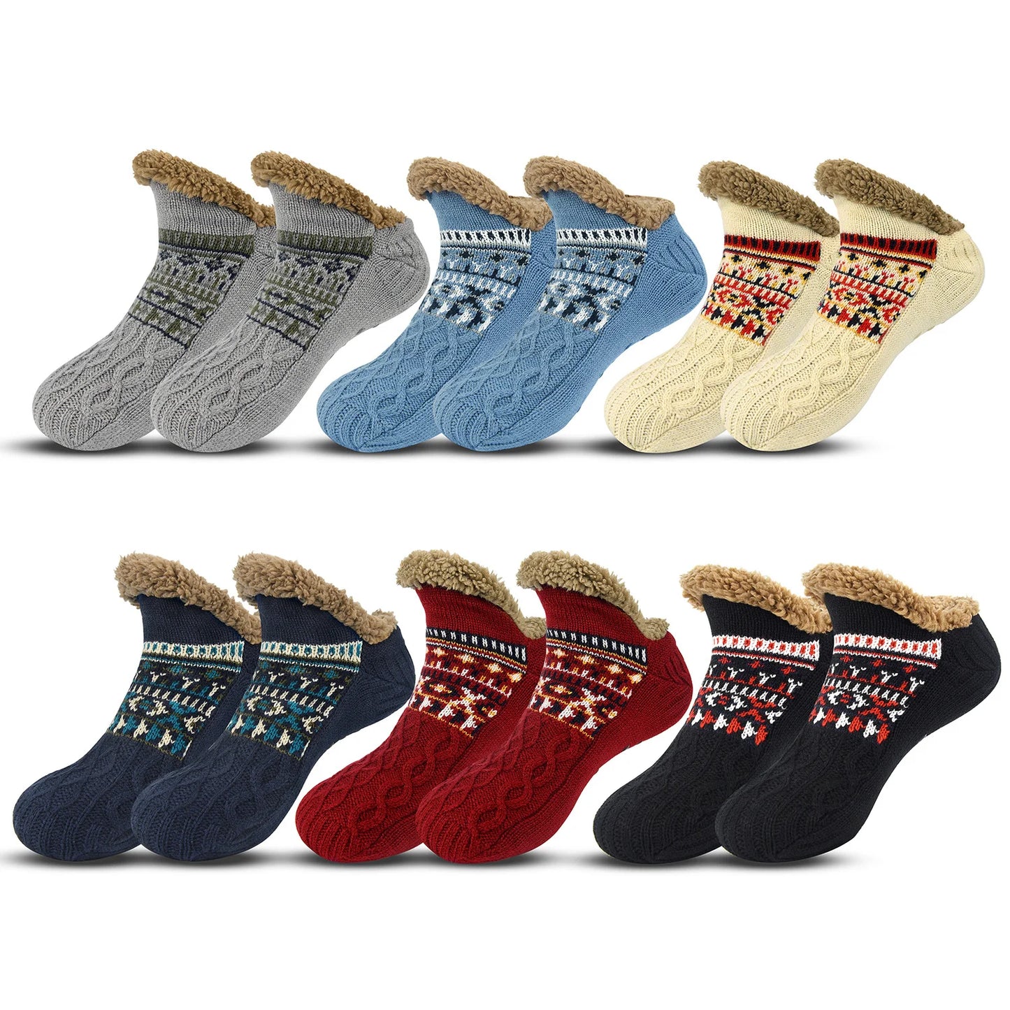 1 Pair Men Socks Autumn And Winter Floor Socks Home Warm Snow Socks Sleep Carpet Socks Sandals Socks Men's Non-slip Socks